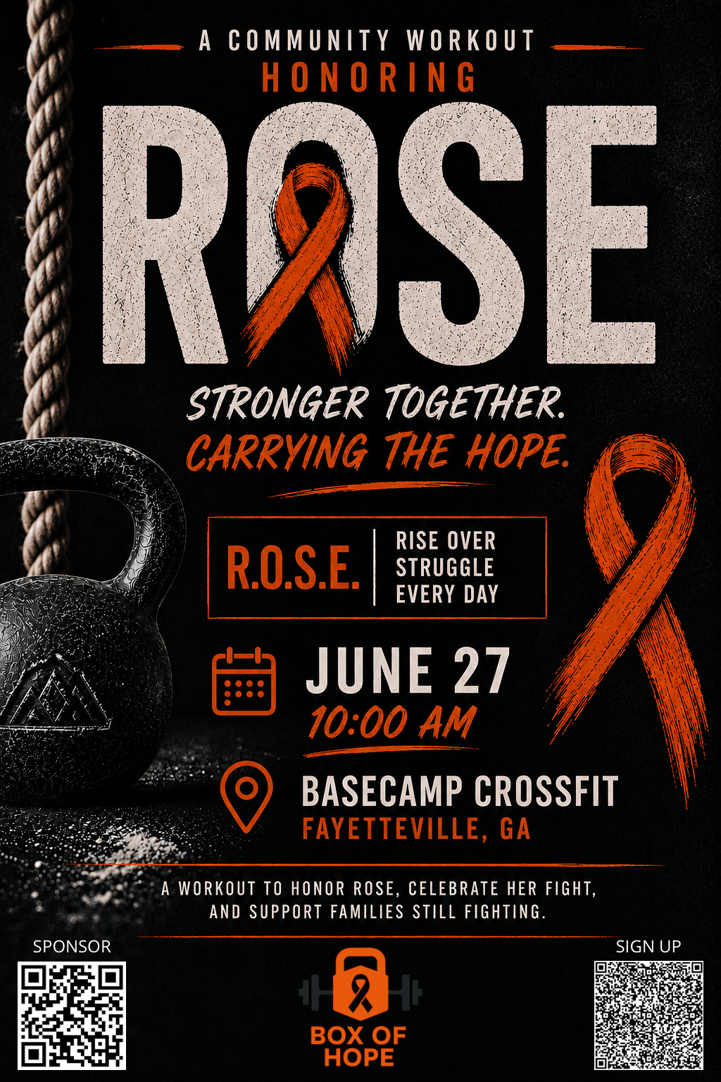 Rose WOD Flyer